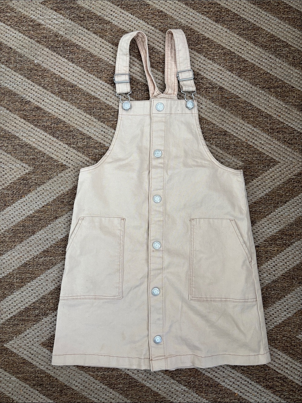 H&M Kids Button-Front Dress in Beige size 9-10